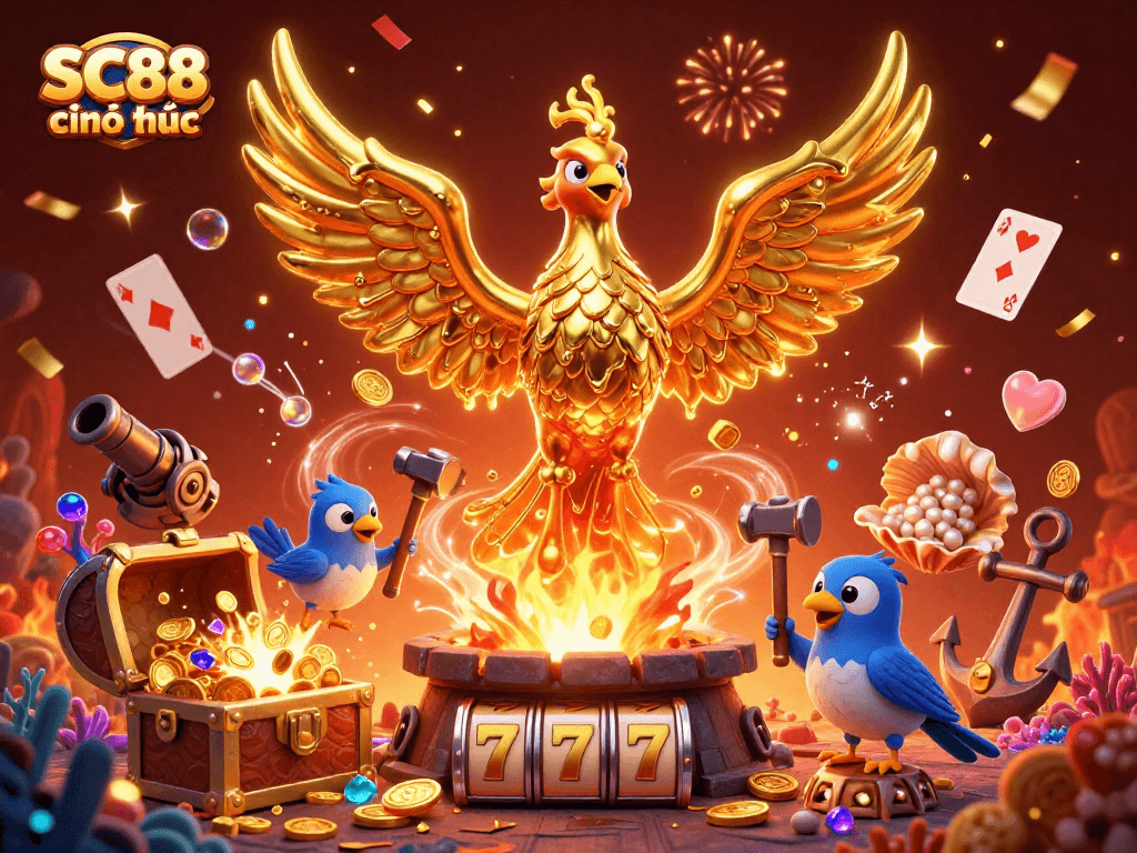 Engage with SC88 chính thức as a golden phoenix crowns online slots in a celebration of winnings.