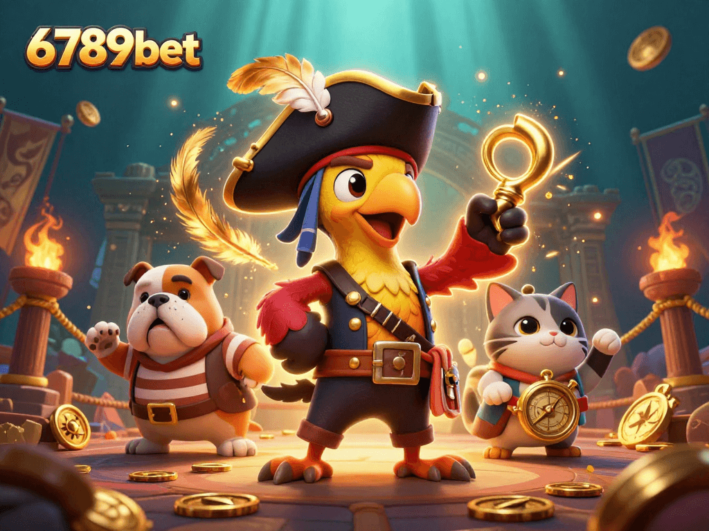 Experience the thrilling allure of 6789bet with vibrant characters in a dynamic casino scene.