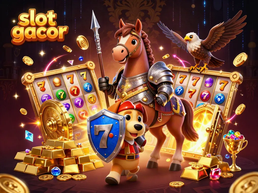 Experience thrilling excitement with slot gacor as medieval knights join a dazzling casino adventure.
