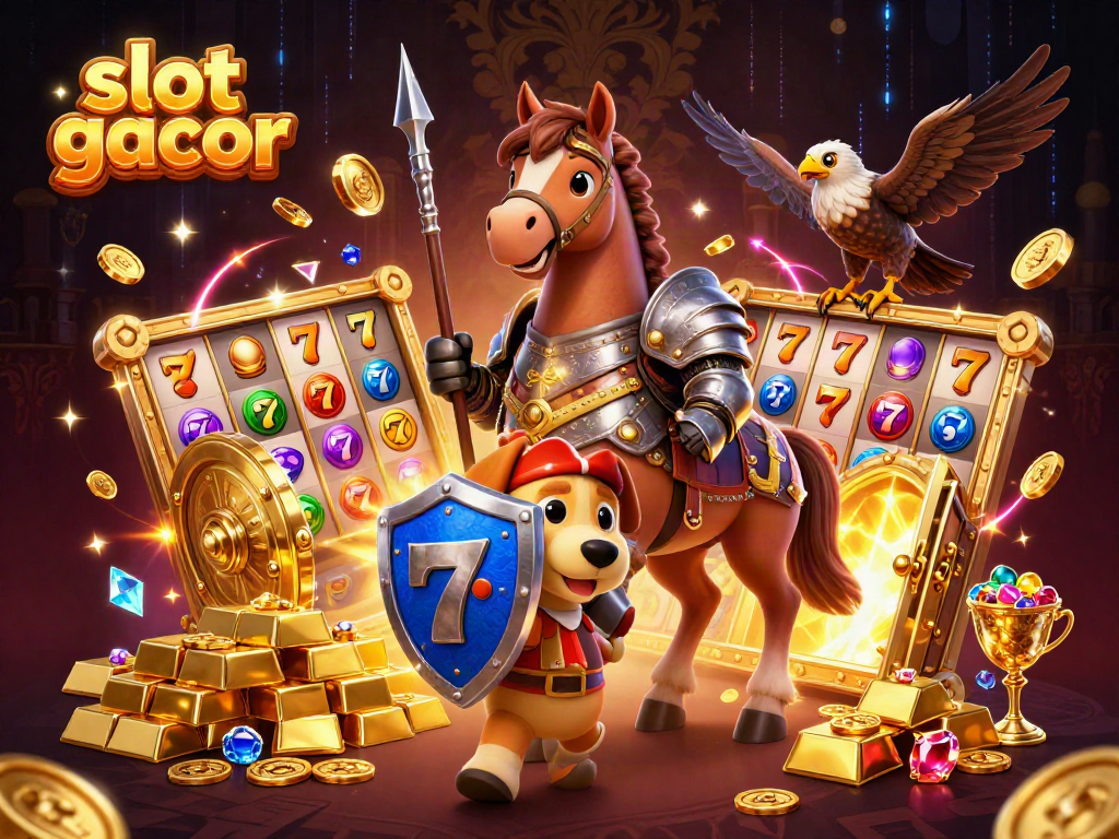 Experience thrilling excitement with slot gacor as medieval knights join a dazzling casino adventure.