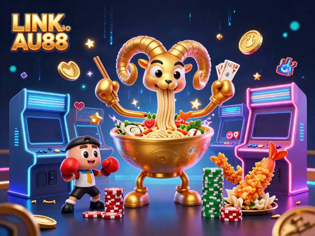 Experience thrilling gameplay with LINK VÀO AU88, featuring vibrant 3D characters in a casino setting.
