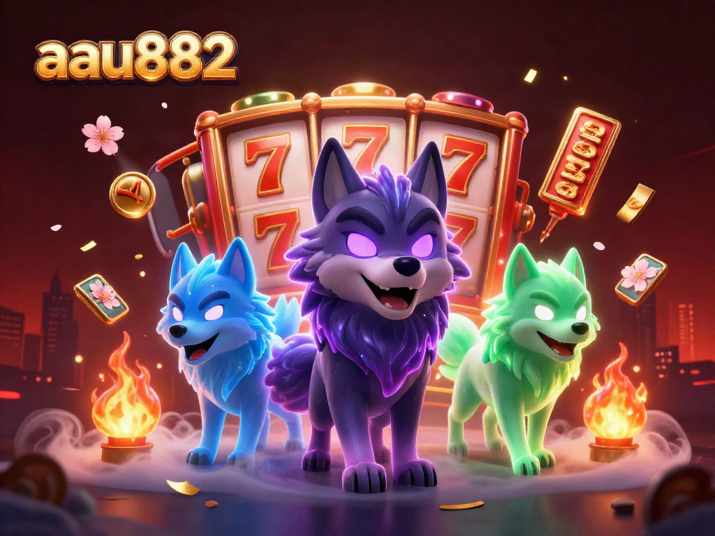 Engage with exciting spins and jackpots at aau882's immersive casino experience featuring magical wolves.