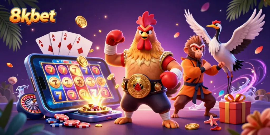 Join the fun at 8xbet with vibrant games, including slots and stunning characters in action.