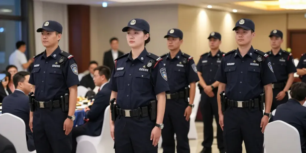 Professional Private Security team providing trusted services at a corporate event.