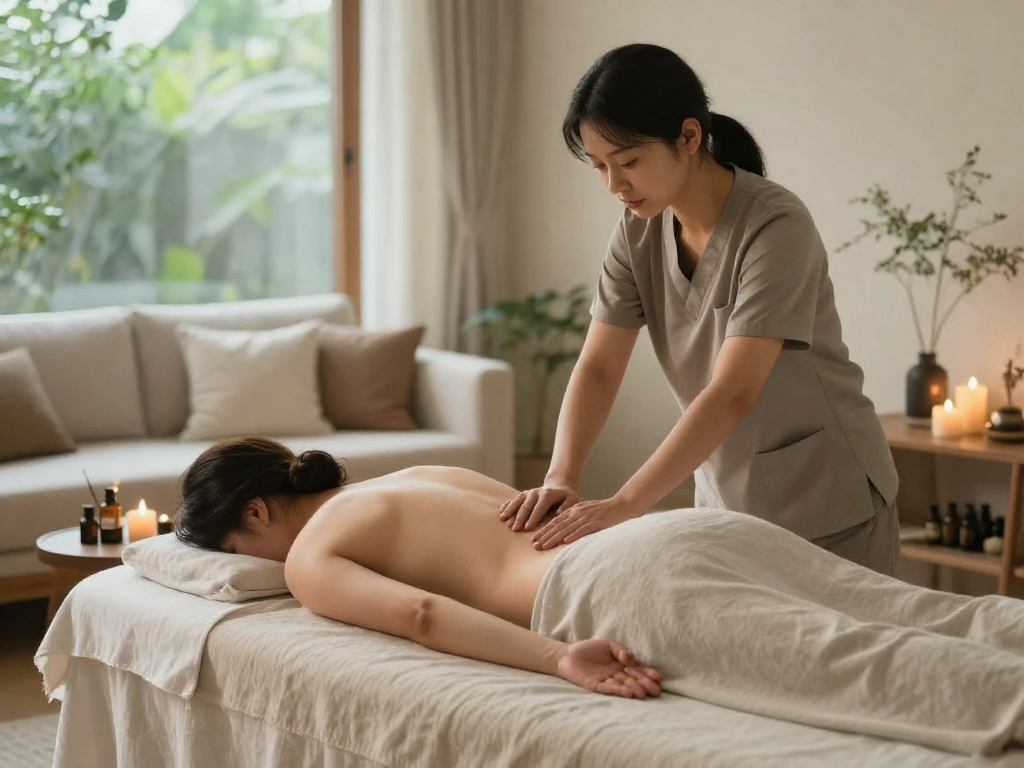 Experience premium 동대문출장마사지 in a tranquil home setting with a skilled therapist.
