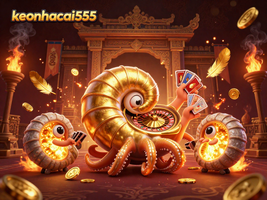 Experience thrilling gameplay with keonhacai555 as the nautilus roulette wheel and glowing cards come alive.