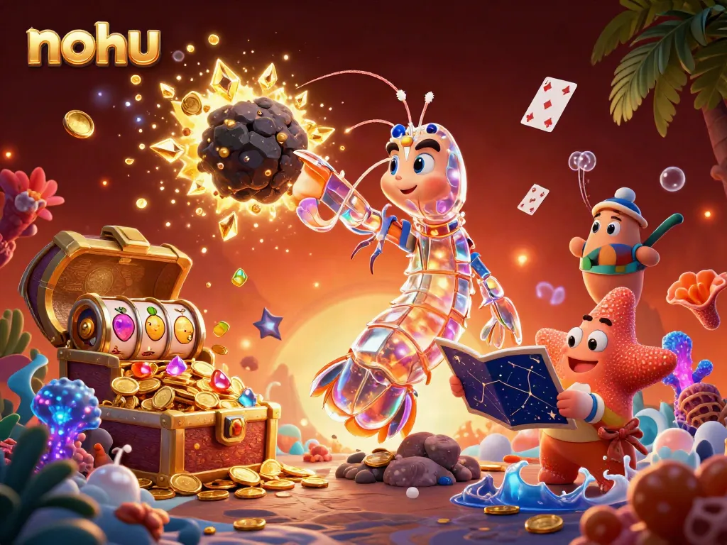 Experience thrilling nohu gaming with vibrant, colorful elements in a dynamic underwater scene.