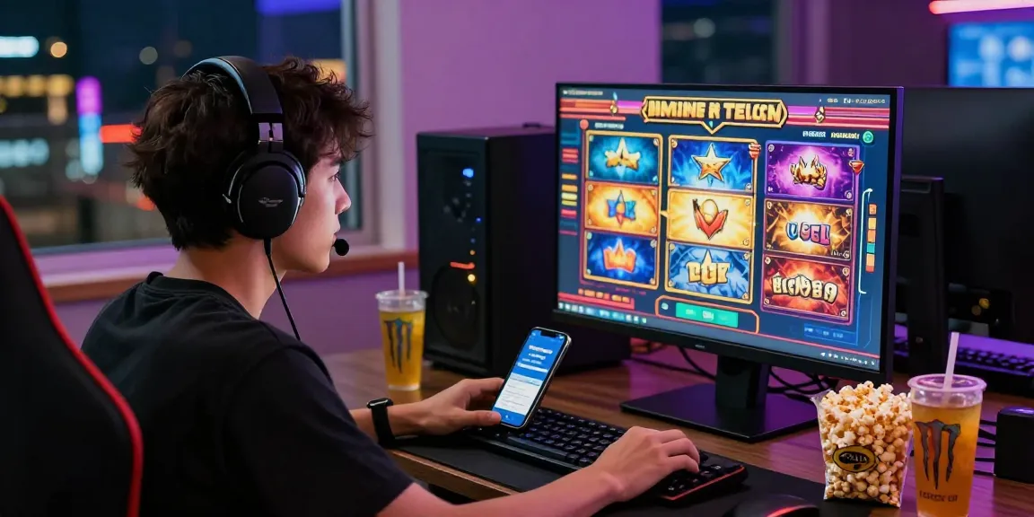 Situs slot deposit 10 ribu player enjoying gaming with vibrant graphics and payment options