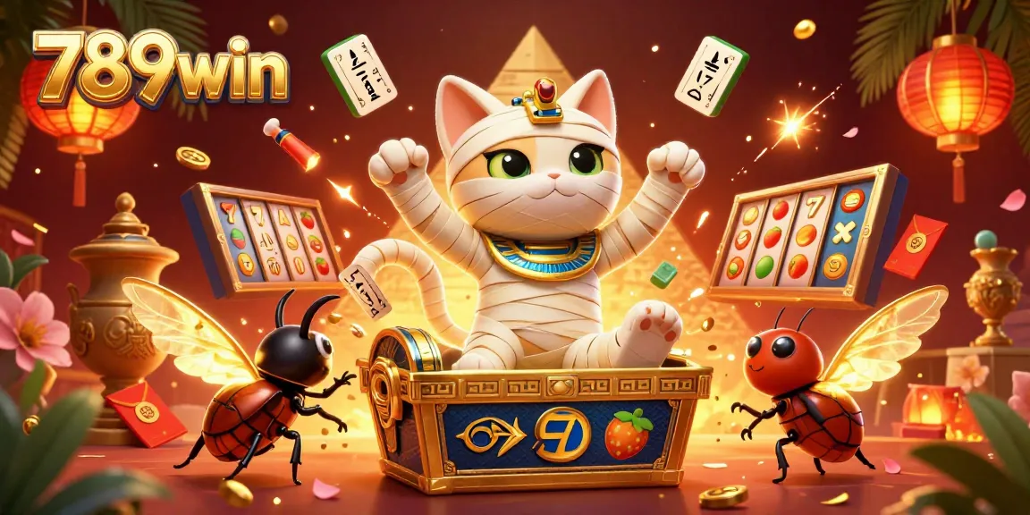 Experience thrilling moments at 789win with a vibrant casino scene featuring exciting slots and dynamic characters.