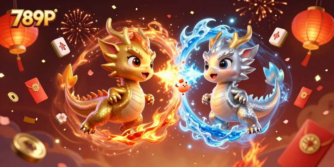 Experience thrilling 789P gameplay with vivid 3D dragons and festive casino elements.