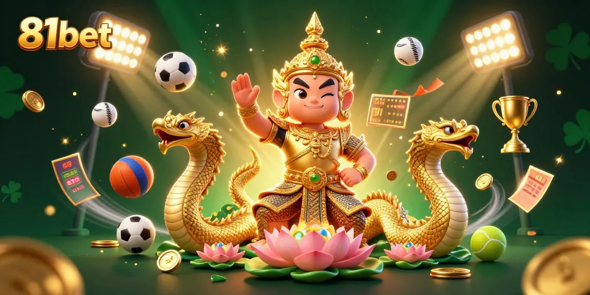 Experience exhilarating betting at 81bet with a vibrant scene featuring dynamic sports elements and winning possibilities.