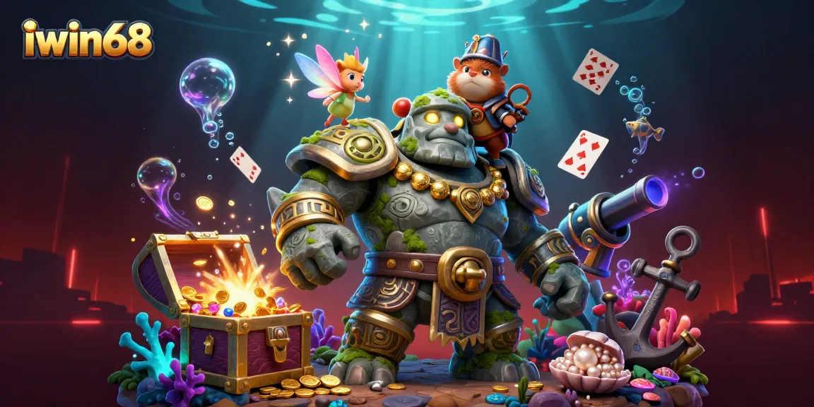 Iwin68 spins exciting jackpots with an ancient guardian, fairy magic, and treasures galore.