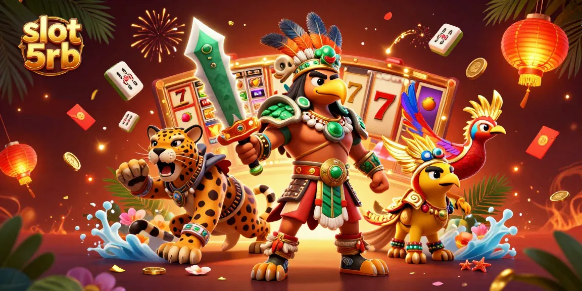 Experience high excitement playing slot 5rb with dynamic elements and vibrant characters, creating a captivating casino atmosphere.